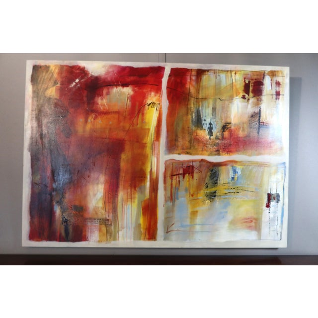 1990s Kim Hm, Composition, 1990s, Oil on Canvas For Sale - Image 5 of 14