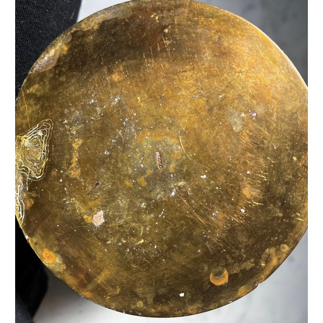 Vintage Taxco Mexican Abalone & Brass Ice Bucket W Tongs For Sale - Image 13 of 13