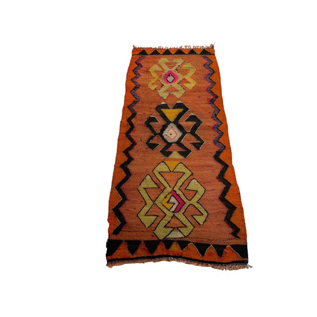 Small Anatolian Turkish Kilim Rug For Sale - Image 6 of 11