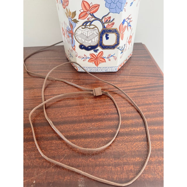 Late 20th Century Tyndale Imari Ginger Jar Ceramic Table Lamp For Sale - Image 12 of 12