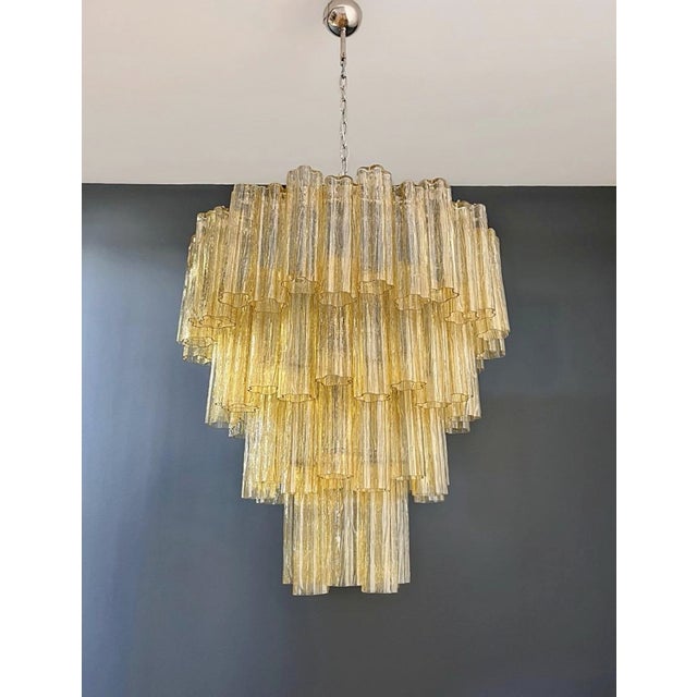 Vintage Murano Glass Tiered Chandelier, 1990s For Sale - Image 6 of 18