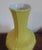 Glass 1930s Chinese Art Deco Monochrome Yellow Porcelain Bottle Shaped Vase with Octagonal Ribs For Sale - Image 7 of 11