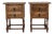 20th Century Spanish Nightstands With Iron Hardware - a Pair For Sale