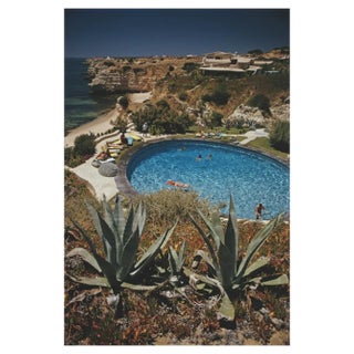 Slim Aarons, Algarve Hotel Pool, Estate Stamped Photographic Print, 1970 / 2020s For Sale