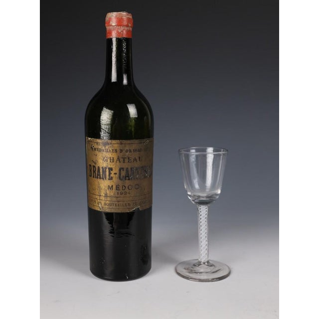 18th Century Georgian Opaque Twist Wine Glass with Double-Series Stem, 1770 For Sale - Image 6 of 11