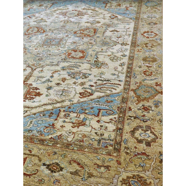 2000 - 2009 Vintage Indian Rug of Heriz Style. 7'10"x 10' For Sale - Image 5 of 12