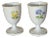 Pair of Late 20th Century Meissen Egg Cups, Morning Glory & Daffodils For Sale