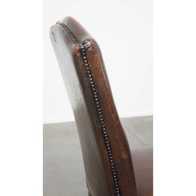 Sheep Leather Dining Room Chairs, Set of 6 For Sale - Image 13 of 14