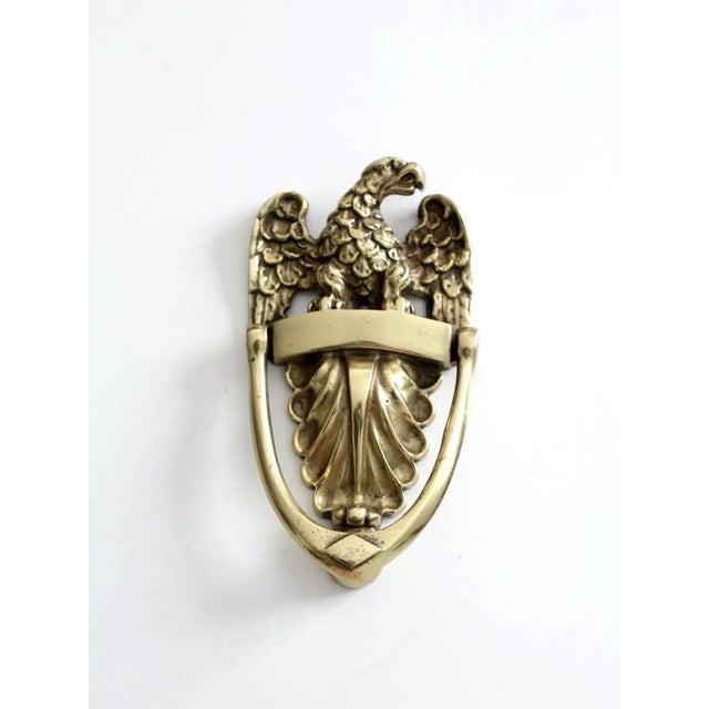 Vintage Brass Eagle Door Knocker For Sale - Image 4 of 9