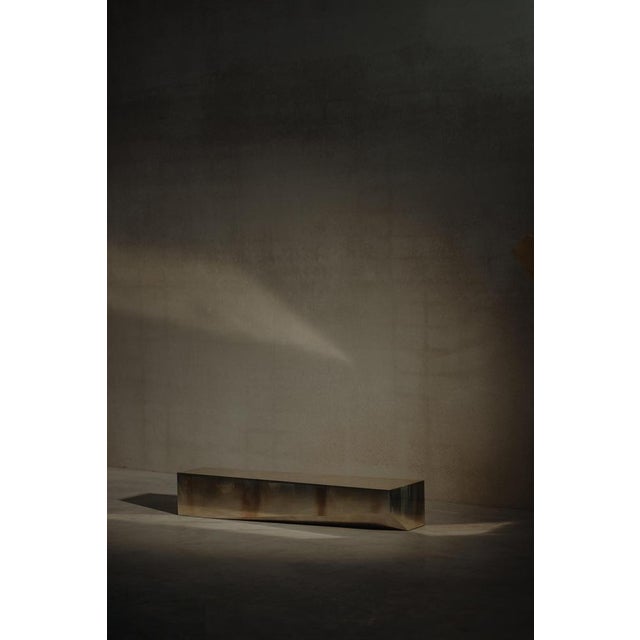 Beige Bevel Coffee Table by Hadge For Sale - Image 8 of 10