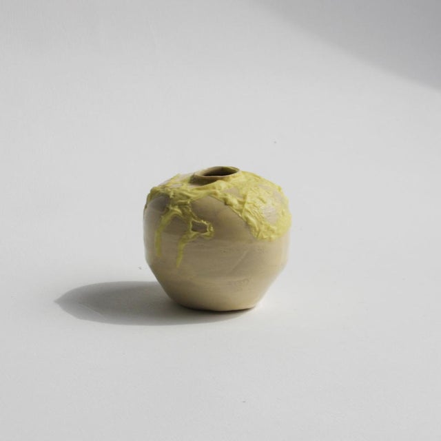 Mini Yellow Vase by Anja Marschal For Sale - Image 6 of 8