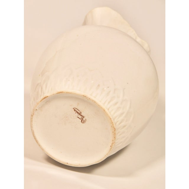 Ceramic Vintage English White Ironstone Ceramic Pitcher For Sale - Image 7 of 11