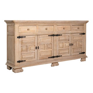 19th Century France Brutalist Antique White Wood Storage Cabinets & Cupboards For Sale