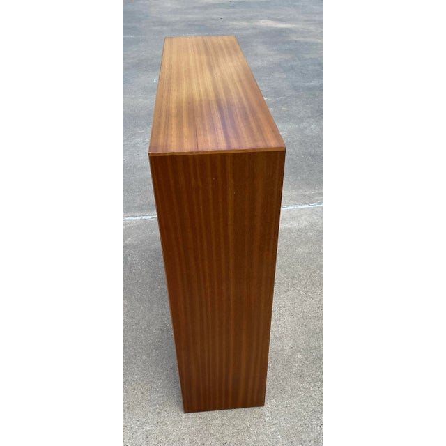 Wood Mid Century Gibbs Furniture Display Case With Sliding Glass Doors For Sale - Image 7 of 10