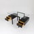 1980s Modern Lacquered Ash Desk with Glass Top and Suspended Drawers, 1980s For Sale - Image 5 of 11