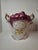 Antique Victorian Porcelain Jardinière Planter Centerpiece Yellow Roses Gold Gilt Plum 11" For Sale In Boston - Image 6 of 18