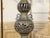 Bronze Pair of Asian Mid-Century Bronze Table Lamps with Openwork Decor and LuciteBases For Sale - Image 8 of 9