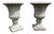 British Cast Stone Fluted Garden Urns, Set of 2 For Sale