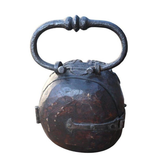 Wood Skull-Shaped Offering Box (Memento Mori), 17th Century For Sale - Image 7 of 13