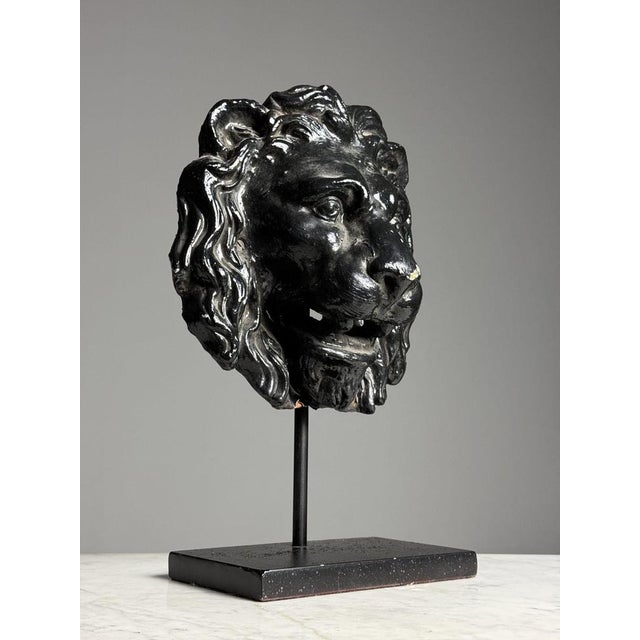 Lion Fountain Mask on Stand For Sale - Image 10 of 13