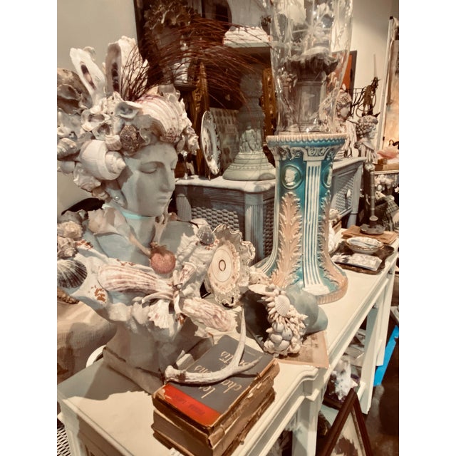 Shell Bust, “May River Venus” by Artist Fancy, May River Neptune, Signed For Sale - Image 11 of 12