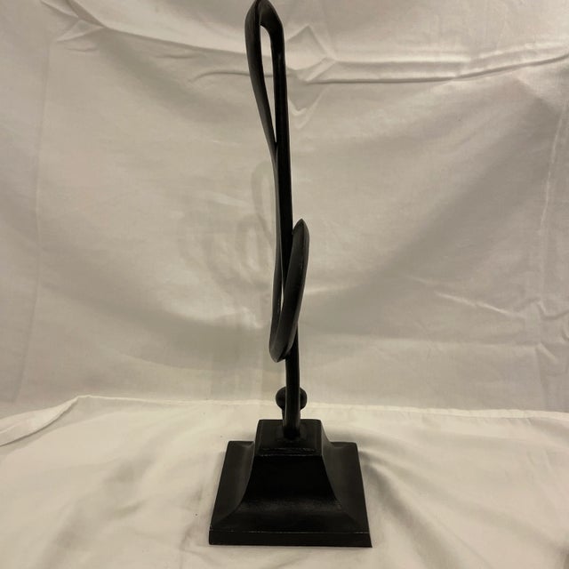 Black cast iron treble clef. Great for any music lover, musician, composer or conductor!