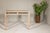 Beige Tall Console Table with Carved Beaded Rope Motif and Whitewash Natural Finish For Sale - Image 8 of 12