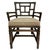 McGuire Vintage McGuire Chinese Chippendale Leather Wrapped Rattan Armchairs - A Pair For Sale - Image 4 of 10