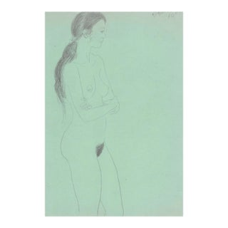 1981 James Bone Female Nude Drawing For Sale