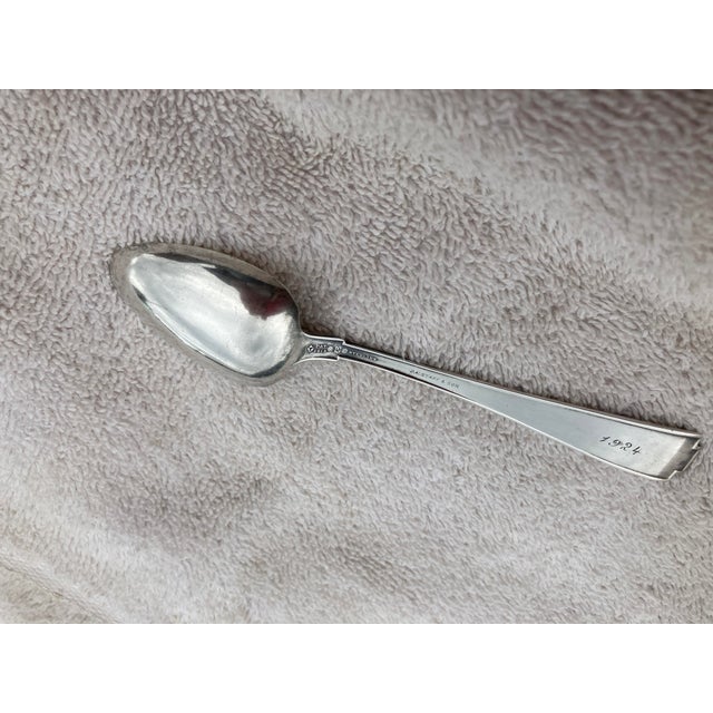 Metal 1924 Dated J. A. Staff & Son Sterling Silver Spoons - A Pair For Sale - Image 7 of 18