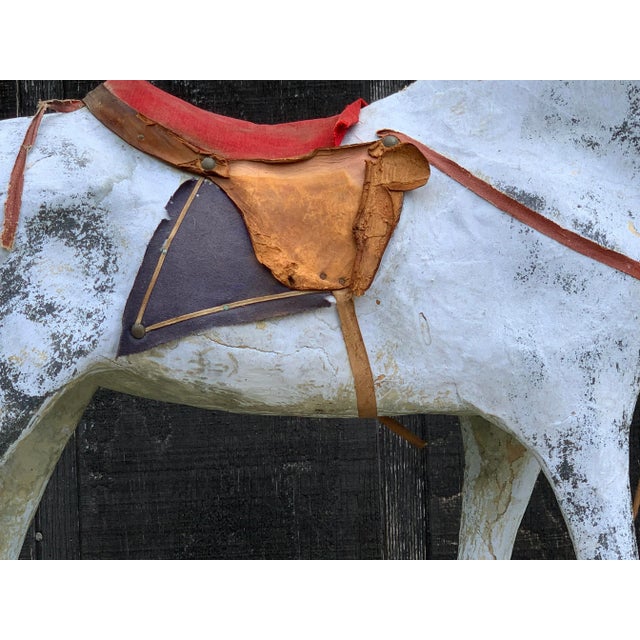 Gray Antique Rocking Horse For Sale - Image 8 of 13