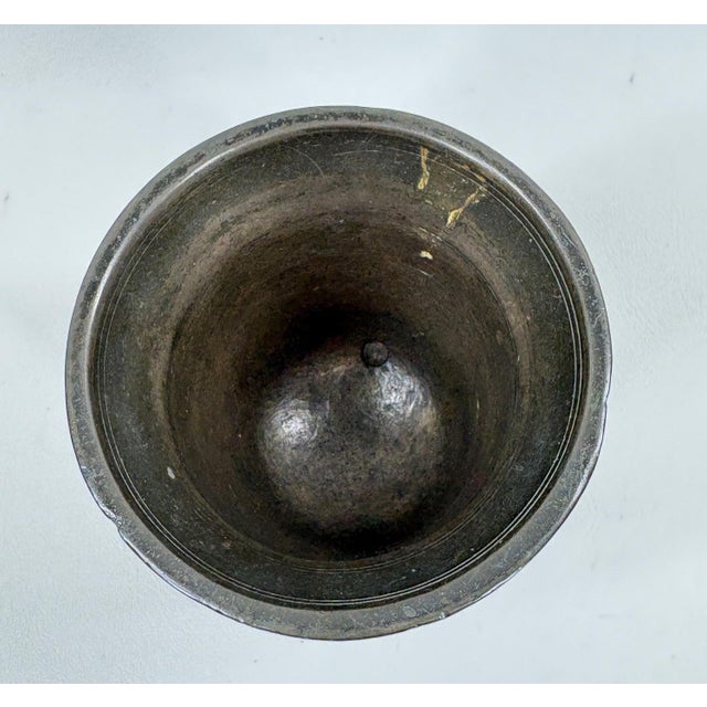 Late 18th Century Antique European Bronze Apothecary Mortar – C. 18th/19th Century For Sale - Image 5 of 5