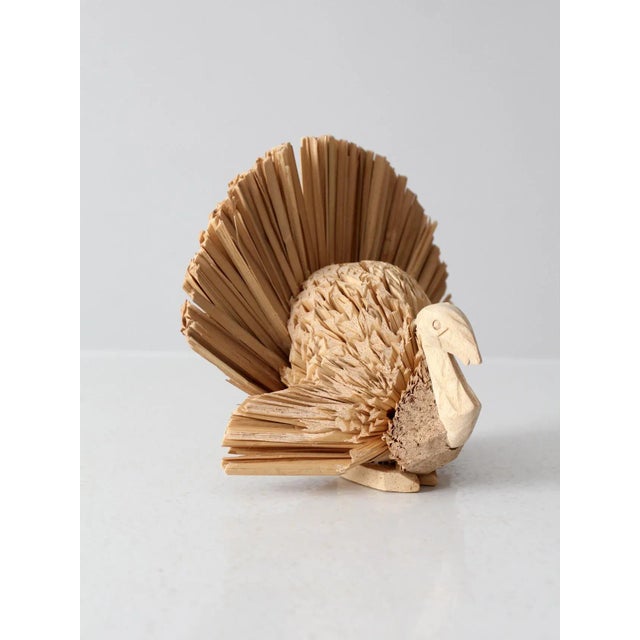 Mid 20th Century Vintage Decorative Woven Turkey For Sale - Image 5 of 10