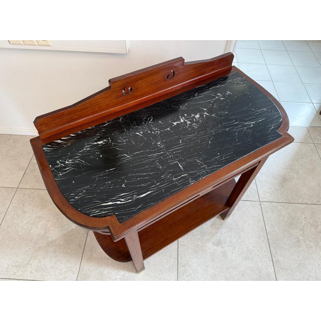 Art Nouveau Side Table in Mahogany, 1920s For Sale - Image 12 of 14