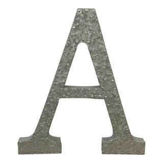 Galvanized Steel Letter A For Sale