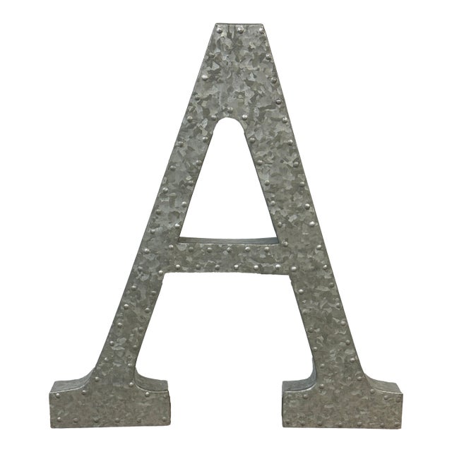 Galvanized Steel Letter A For Sale