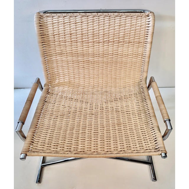 1960s 1970s Vintage Ward Bennett for Brickell "Sled" Lounge Chair For Sale - Image 5 of 12