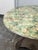 I Magnin Hand-Painted Faux Marble With Glass Dining Table, 50 Inches For Sale - Image 4 of 12