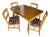 Mid-Century Modern Honey Finish 8-Piece Dining Set — In the Style of Heywood-Wakefield For Sale