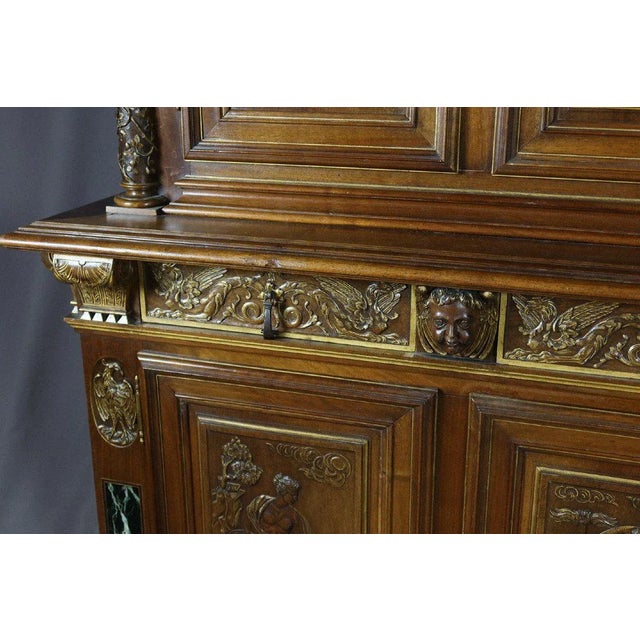 Renaissance Style Carved Walnut Buffet For Sale - Image 5 of 13