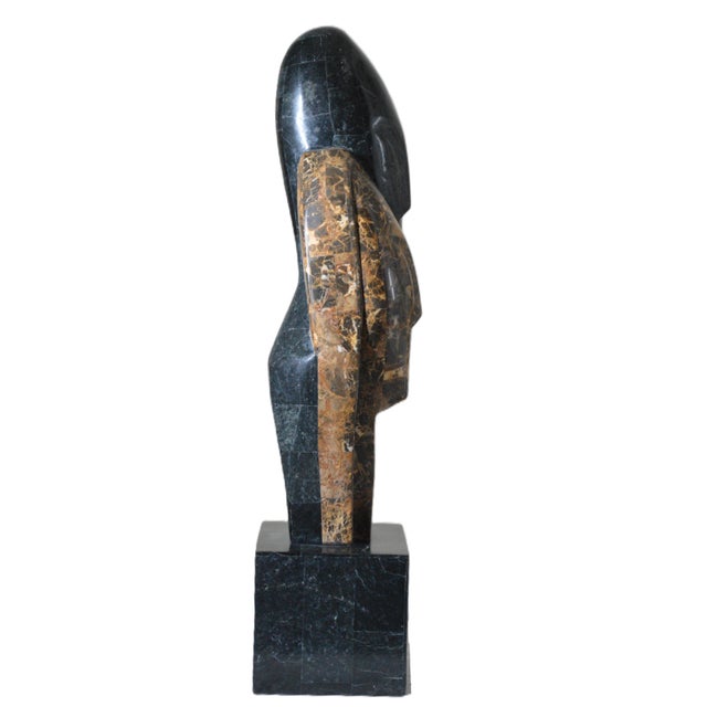 Postmodern 1980s Marquis Collection of Beverly Hills Tessellated Stone Sculpture For Sale - Image 3 of 8