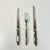 Mid-Century Modern Mid-Century Art Deco Contemporary Chrome Sleek Stainless Steel Cutlery Set - 3 Pieces. For Sale - Image 3 of 9
