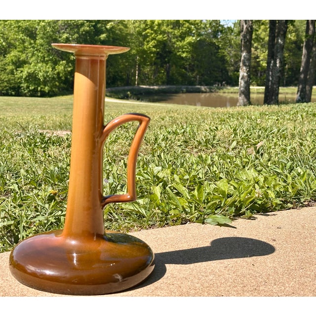 Clement Massier Golfe Juan Art Pottery Chamberstick c.1900 For Sale - Image 17 of 18