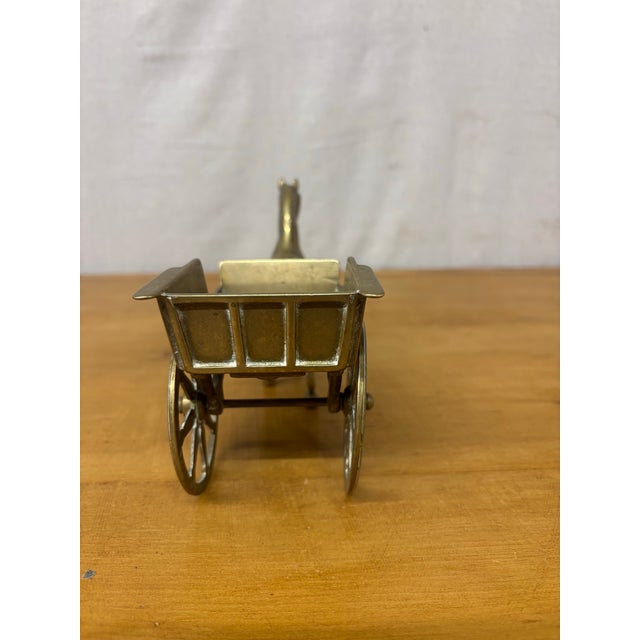 Vintage English Brass Horse and Cart For Sale - Image 4 of 6