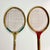 1950s Vintage Boho Chic Wood Badminton Rackets - Set of 2. For Sale - Image 6 of 9