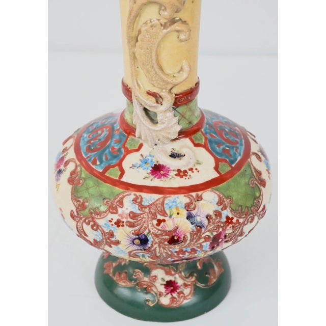 Pair of Japanese Imperial Meiji Period Porcelain Vases For Sale - Image 4 of 9