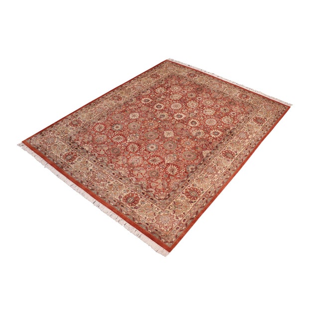 Designed with mesmerizing intricacy and gorgeous color palette, this hand-knotted masterpiece demonstrates the beauty and...