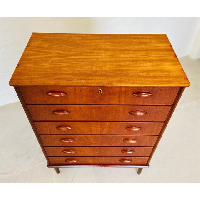 Mid-Century Danish Teak Chest of Drawers, 1960s For Sale - Image 10 of 13
