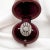 Art Deco ring (circa 1920) in 18 carat gold (750 thousandths) and platinum. Oval and geometric in shape, it is set with...
