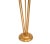Metal Art Deco Style Brass, Metal and Stacked Lucite Module Floor Lamp Golden Shade For Sale - Image 7 of 13